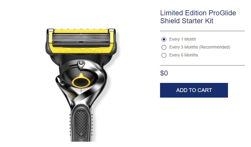 Free Gillette Razor