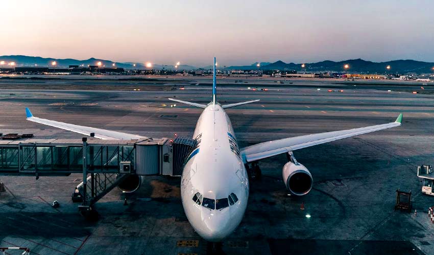 Airplane waiting at the airport