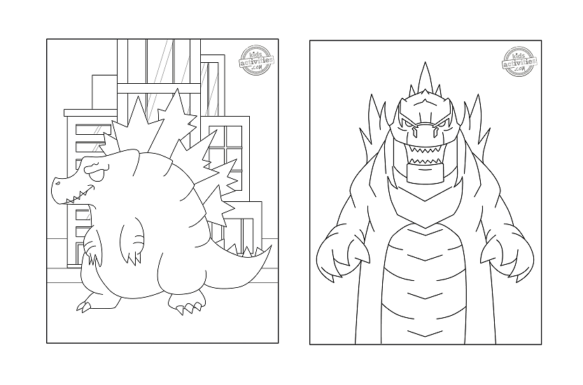 Godzilla coloring book