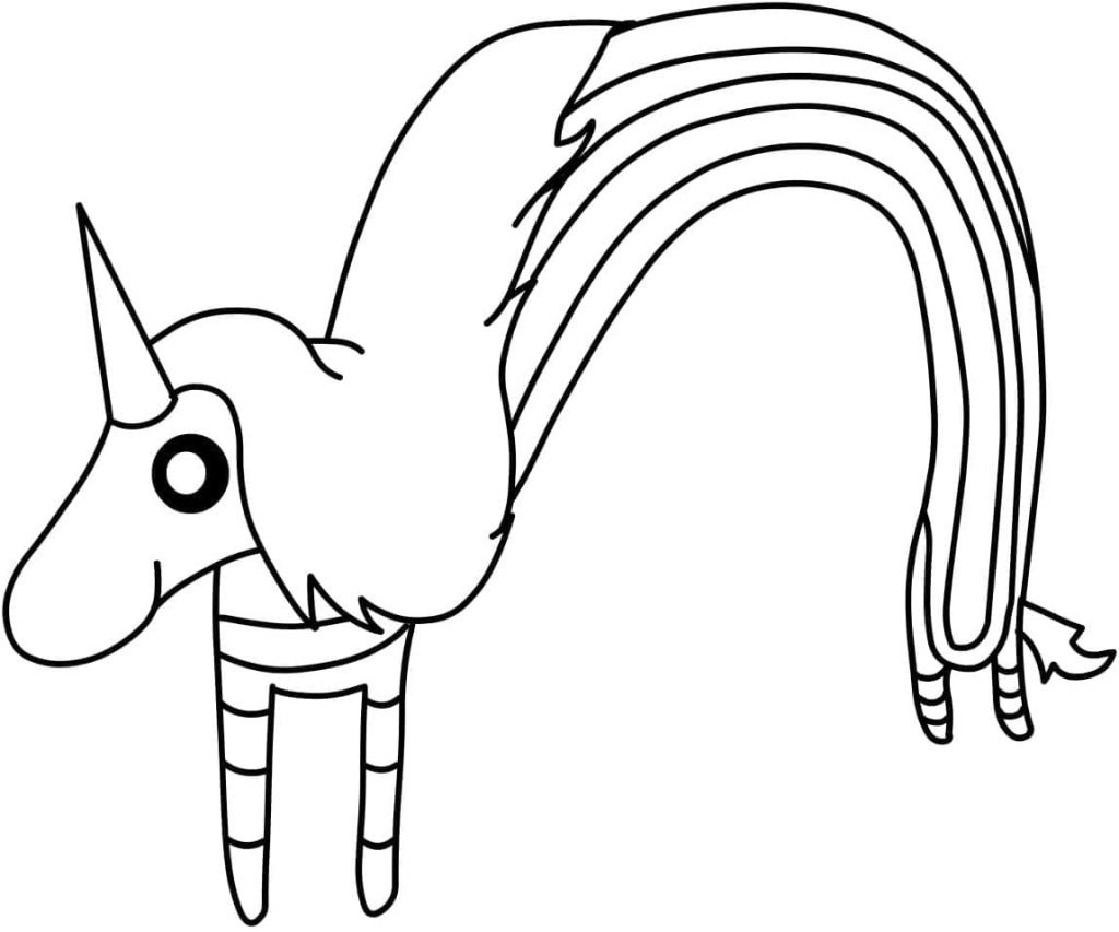 Lady Rainicorn coloring pages