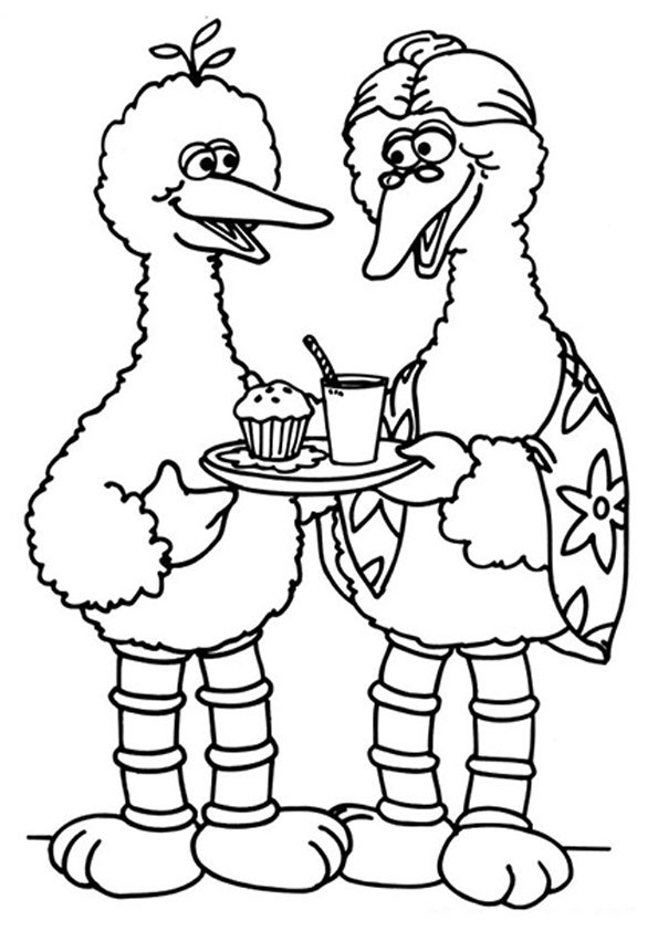 Big Bird coloring pages